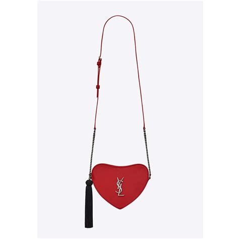 heart shaped ysl bag|ysl pouch monogramme.